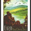 Earth Space Travel Poster NASA - Earth Poster, NASA Poster, JPL Poster, Sci Fi Earth Poster, Planet Exploration Poster, Astronaut Poster