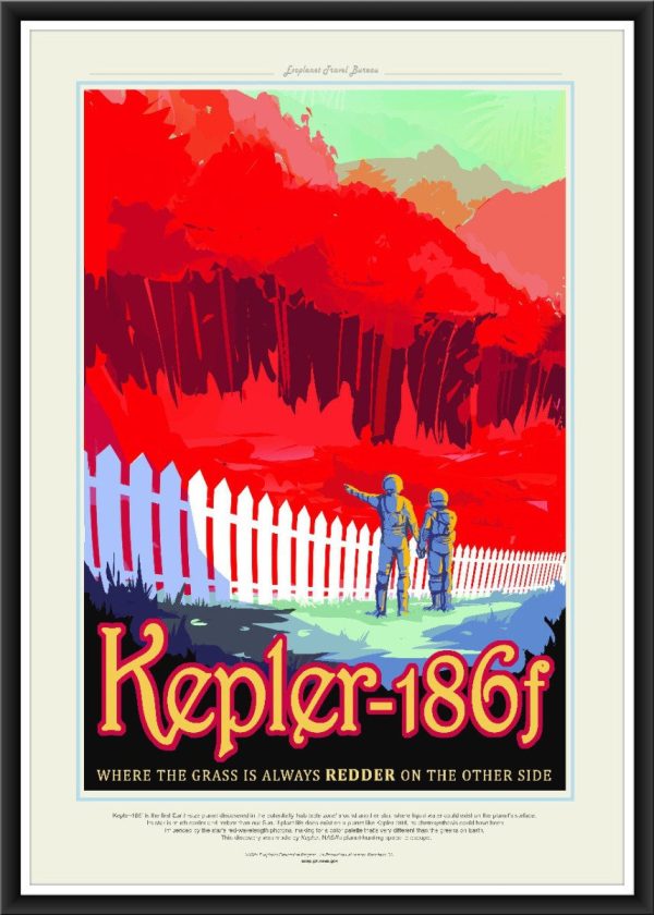 NASA Kepler 186f Space Travel Poster - Kepler Poster, NASA Poster, JPL Poster, Space Explorer Poster, Planet Exploration Poster, Astronaut