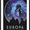 NASA Europa Moon Space Travel Poster - Space Poster, NASA Poster, JPL Poster, Space Exploration Poster, Planet Exploration Poster, Astronaut