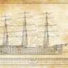 1886 Sail Ship Balclutha Blueprint - Ship Blueprint, Ship Drawing, Boat Blueprint, Old Ship Blueprint, Sail Ship Poster, Coast Guard Cutter