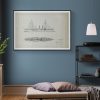 USS Marblehead Ship Blueprint 1892 - Ship Blueprint, Sail Ship Drawing, Boat Blueprint, Old Ship Blueprint, Sail Ship Poster, Navy Blueprint