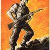 Salute the Soldier World War II Poster - World War 2 Print, World War II Poster, War Poster, War Propaganda Poster, Veteran Gift, UK Poster
