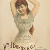 Old 1887 Corset Ad Poster - Old Poster, Corset Poster, Fashion Decor, Dressing Room Decor, Closet Decor, Clothing Store Decor, Lingerie Ad