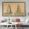 Saddle Back Lighthouse Drawing Blueprint - Maine Lighthouse, Lighthouse Print, Maritime Poster Décor, Lighthouse Poster, Saddleback Ledge