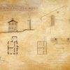Juniper Island Lighthouse Elevation Drawing - Twin Lights Lighthouse, Lighthouse Print, Maritime Poster, Beach House Decor, Keeper Dwelling