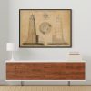 Whaleback Lighthouse Elevation Drawing Design - New Hampshire Lighthouse, Lighthouse Print, Maritime Poster, Beach House Decor, Portsmouth