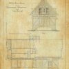 U.S. Life Saving Station No. 35 Drawing - Cape May, New Jersey, Lifeguard Station Print Poster, Maritime Poster, Lifeguard Gift,