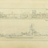 USS Elliot Blueprint - Ship Drawing, Navy Ship Blueprint, Battleship Blueprint, Old Ship Blueprint, Navy Ship Poster, Warship Blueprint