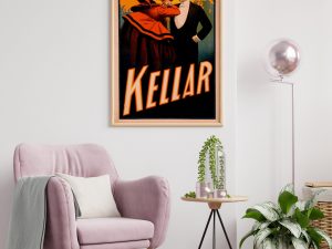 Kellar Toasting with the Devil Poster 1800s - Magic Poster, Magician Art, Illusionist Poster, Magic Show Poster, Illusion, Vaudeville Poster