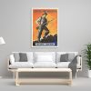 Salute the Soldier World War II Poster - World War 2 Print, World War II Poster, War Poster, War Propaganda Poster, Veteran Gift, UK Poster