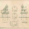 Killick Shoal Lighthouse Plan Elevation Drawing - Killock Shoal, Virginia Lighthouse, Lighthouse Print, Maritime Poster, Beach House Decor