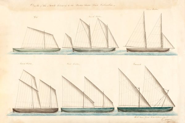 Boats of the USS Columbus Drawing - Ship Blueprint, Ship Drawing, Battleship Blueprint, Old Ship Blueprint Poster, Warship Blueprint