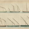 Boats of the USS Columbus Drawing - Ship Blueprint, Ship Drawing, Battleship Blueprint, Old Ship Blueprint Poster, Warship Blueprint