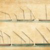 Boats of the USS Columbus Drawing - Ship Blueprint, Ship Drawing, Battleship Blueprint, Old Ship Blueprint Poster, Warship Blueprint