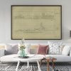 USS Elliot Blueprint - Ship Drawing, Navy Ship Blueprint, Battleship Blueprint, Old Ship Blueprint, Navy Ship Poster, Warship Blueprint