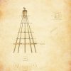 Bridgeport Harbor Beacon Drawing - Connecticut Lighthouse, Lighthouse Poster, Beach House Décor, Nautical Poster Print, Maritime Poster