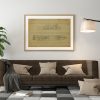 USS Monocacy Decks Blueprint Drawing - Navy Ship Blueprint, Old Battleship Blueprint, Navy Ship Poster, Warship Blueprint, Gunship Poster