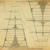 Sails of a 74 Gun Ship Plan Drawing - Navy Ship Blueprint, Old Gun Ship Blueprint, Navy Ship Poster Blueprint, Warship Blueprint, Sails
