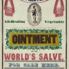 Ointment Advertisement Poster - 1845 McAlister All-Healing Salve, Antique Medical Decor, Retro Apothecary Wall Art, Old Remedies Ad