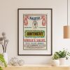 Ointment Advertisement Poster - 1845 McAlister All-Healing Salve, Antique Medical Decor, Retro Apothecary Wall Art, Old Remedies Ad