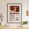 West Side Story Lincoln Center Poster - 1968 Musical Revival, Leonard Bernstein & Stephen Sondheim Art, Retro Theater Decor