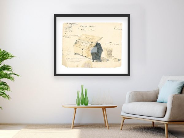 Bee Hive House Patent Print 1836 - Vintage Beekeeping Equipment, Antique Apiary Design, Historical Beekeeper Tool, Apiary Collector Gift