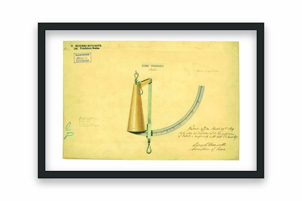Pendulum Balance Patent Print 1839 - Vintage Measuring Tool Art, Antique Weight Scale Decor, Science History Poster, Industrial Wall Art