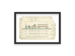 Train Car Propulsion Patent Print 1853 – Vintage Locomotive Design, Steam-Powered Carriage System, Railway Enthusiast Gift, Train Patent