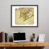 Water Loom Patent Print 1810 - Vintage Textile Decor, Historical Industrial Art, Antique Weaving Machinery, Rustic Home Wall Art