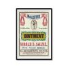Ointment Advertisement Poster - 1845 McAlister All-Healing Salve, Antique Medical Decor, Retro Apothecary Wall Art, Old Remedies Ad