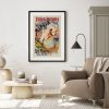 Folies-Bergère Le Miroir Poster – Vintage French Cabaret Art, Belle Époque Theater, Parisian Decor, Late 19th Century, Theater Lover Gift