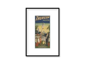 Thurston the Great Magician Indian Rope Trick Poster - Vintage Magic Show Ad, Classic Illusionist Art, Antique Circus Performance Print