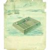 Buoy Fort Patent Print 1841 - Vintage Maritime Defense, Floating Fortification Design, Naval Military History, Nautical Enthusiast Gift