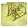 Water Loom Patent Print 1810 - Vintage Textile Decor, Historical Industrial Art, Antique Weaving Machinery, Rustic Home Wall Art