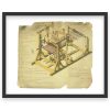 Water Loom Patent Print 1810 - Vintage Textile Decor, Historical Industrial Art, Antique Weaving Machinery, Rustic Home Wall Art