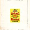 Stickney’s Mustard Trademark 1874 Print - Vintage Food Label Art, Retro Packaging Design, Antique Mustard Decor, Culinary Wall Art