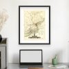 18th Century Philadelphia Map with Independence Hall Illustration - Early American City Planning and Colonial Era Landmarks