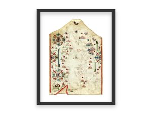 16th Century Nautical Portolan Chart – Mediterranean and European Coastlines, Early Maritime Navigation, Compass Rose, and Sea Routes Map