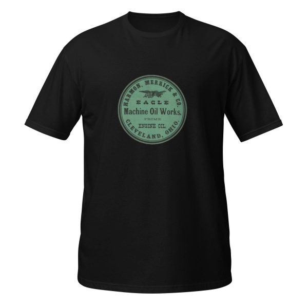 Harmon Merrick & Co. Eagle Machine Oil Works Vintage Logo T-Shirt – Classic Retro Design on 100% Cotton Unisex Tee, Great Industrial Gift