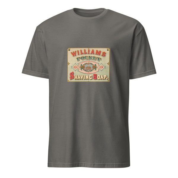 Williams Pocket Shaving Soap T-Shirt – Vintage Grooming Logo, Classic Soap Brand Design, Shaving Enthusiasts, Barber Gift
