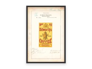 Dilworth Brothers Rio Coffee 1873 Poster - Vintage Coffee Branding, Classic Java Flavored Coffee Label, Antique Pittsburgh Coffee Print
