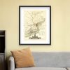 18th Century Philadelphia Map with Independence Hall Illustration - Early American City Planning and Colonial Era Landmarks