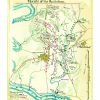 Battle of Antietam 1862 Civil War Map - Historic Battle Overview, Union and Confederate Troop Movements, Potomac River, Sharpsburg