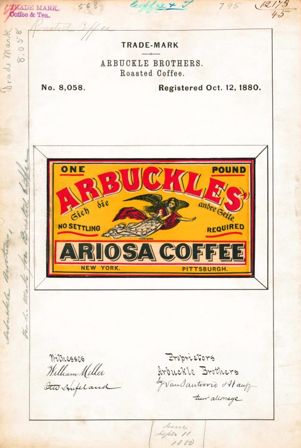 Arbuckle’s Ariosa Coffee 1880 Poster - Classic Coffee Branding, Vintage Beverage Label Art, Retro Coffee Collectible Print, Barista Gift