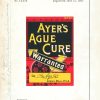 Ayer’s Ague Cure Trademark 1887 Print - Vintage Medicine Label Art, Retro Health Remedy Poster, Antique Malaria Treatment Decor