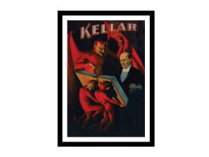 Kellar and the Devil Magician Poster 1800s – Magic Poster, Magician Art, Illusionist Poster, Magic Show Poster, Illusion, Vaudeville Poster