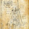 Heideman Mill Cross Section Drawing - Mill Poster, Windmill Drawing, Cabin Decor, Addison Illinois Mill, Historic Building
