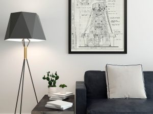 Heideman Mill Cross Section Drawing – Mill Poster, Windmill Drawing, Cabin Decor, Addison Illinois Mill, Historic Building