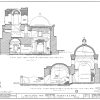 Mission San Jose De Tumacacori Section Drawing - Arizona Mission Poster, Old Mission Blueprint, Religious Décor, Historic Mission