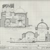 Mission San Jose De Tumacacori Section Drawing - Arizona Mission Poster, Old Mission Blueprint, Religious Décor, Historic Mission